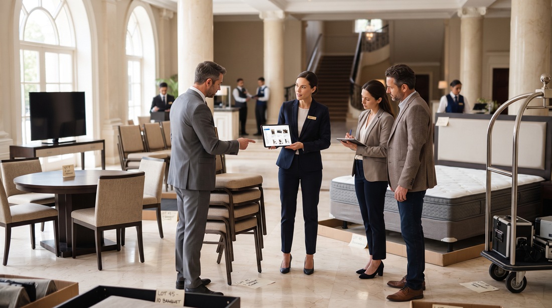 Venta de mobiliario y equipamiento de hoteles